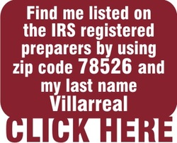 Find me listed on the IRS registered preparers directory, zip code 78526